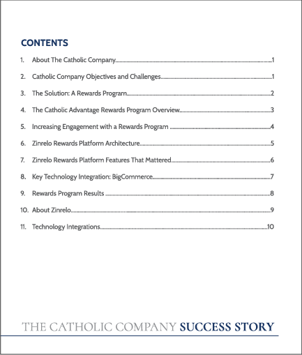 The catholic company success story contents
