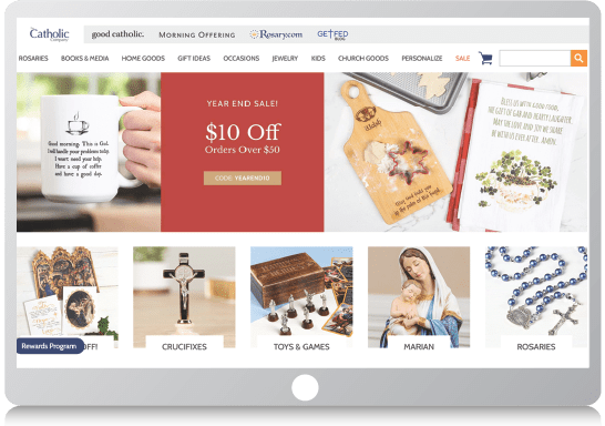 Incremental Revenues with a Reward Program, The Catholic Company Case Study &#8211; Landing Page
