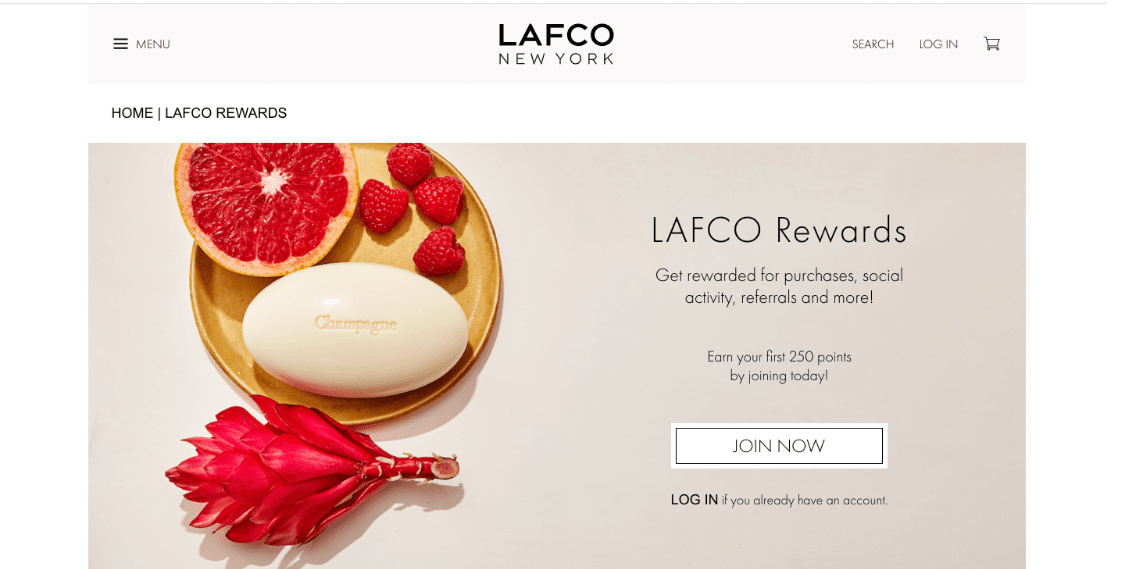 LAFCO Rewards Showcase Page, LAFCO Rewards Showcase Page