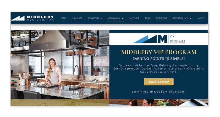 Middleby Residential – Middleby VIP Program