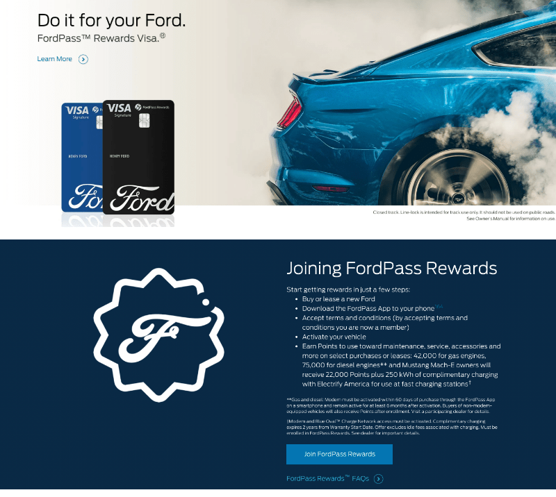 Top Automotive Loyalty program-FordPass Rewards Program