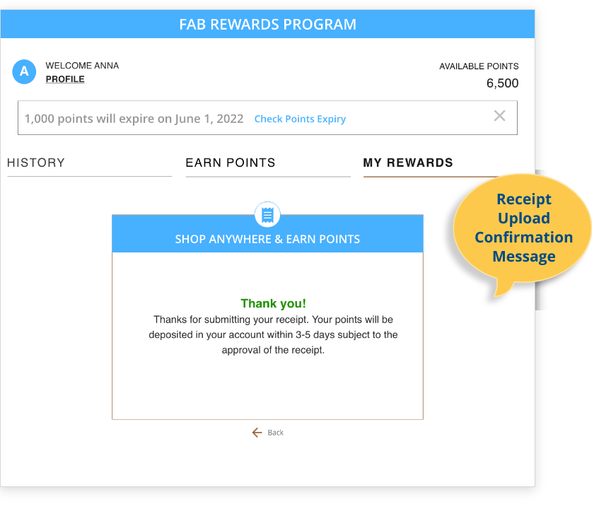 loyalty program receipt scanning, Customer Loyalty Program Receipt Scanning