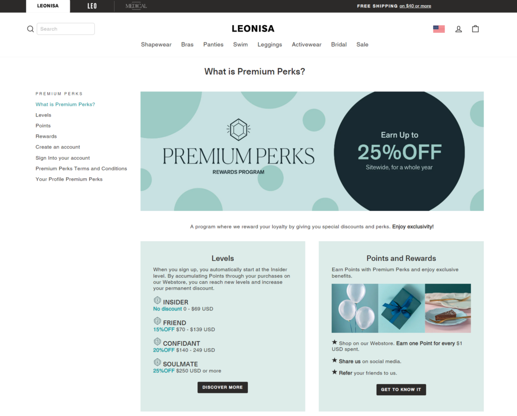 Top Loyalty program in Latin America-Leonisa Premium Perks