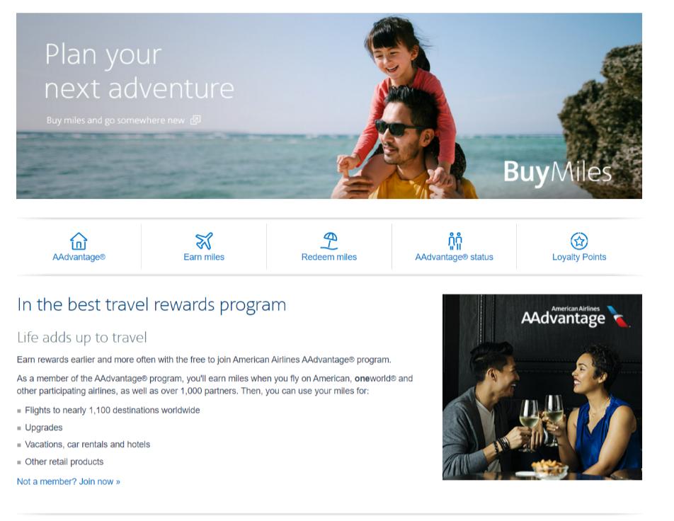 AAdvantage program − American Airlines loyalty Program