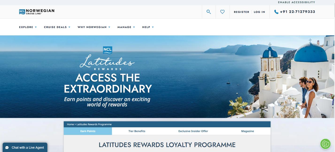 Latitudes Rewards by Norwegian Cruise Line