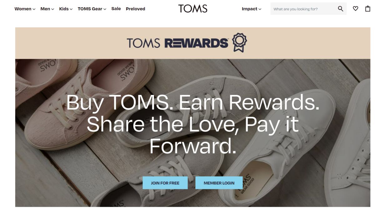 Toms Rewards Program