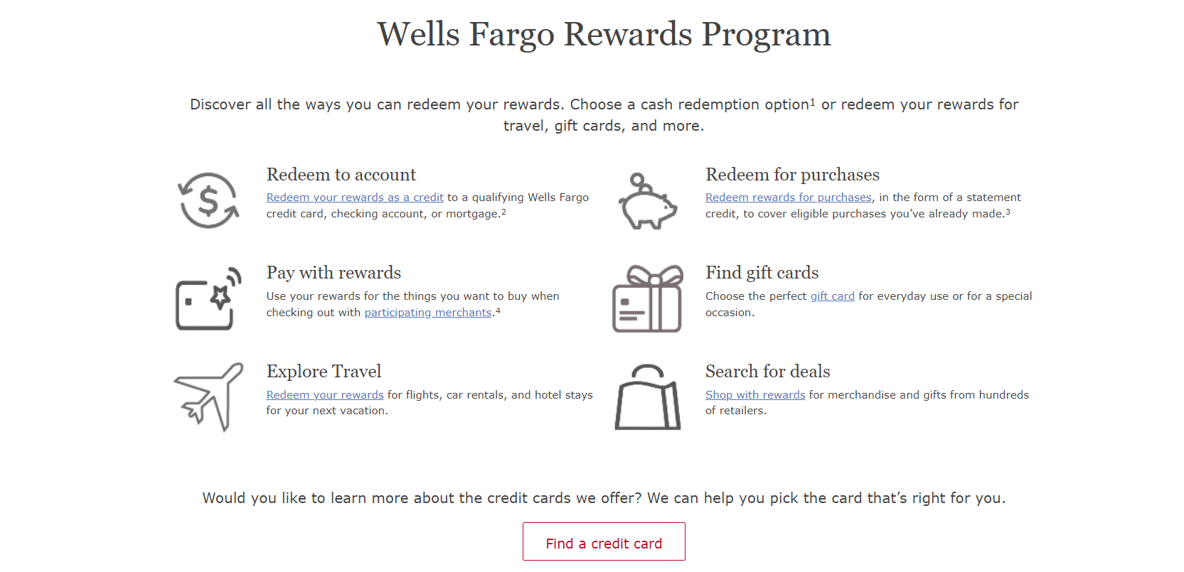 Well Fargo Bank Rewards Program